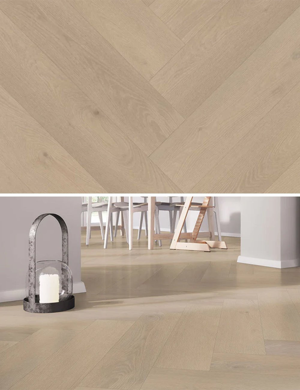 Belakos Palazzo Visgraat XL 74 Dryback PVC - Stroken 76.5 x 15.3 cm - Afbeelding 3