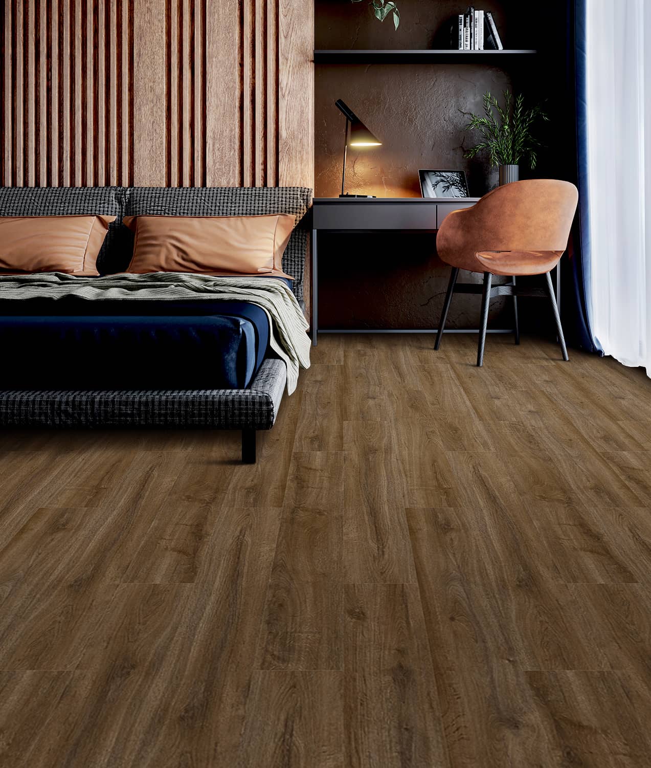 Gelasta Oakland Visgraat 7103 (rigid click) Natural Oak Dark - Afbeelding 2